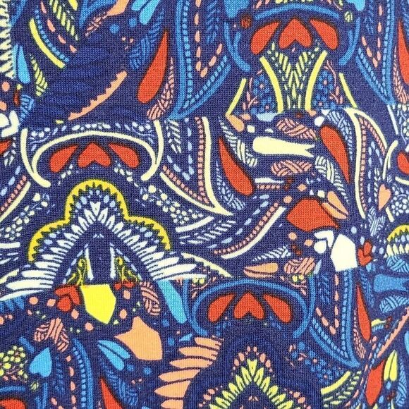 LuLaRoe IRMA Hearts High Low Tunic Tee Shirt XXS 00/0 Short Sleeve Stretchy - Picture 5 of 9